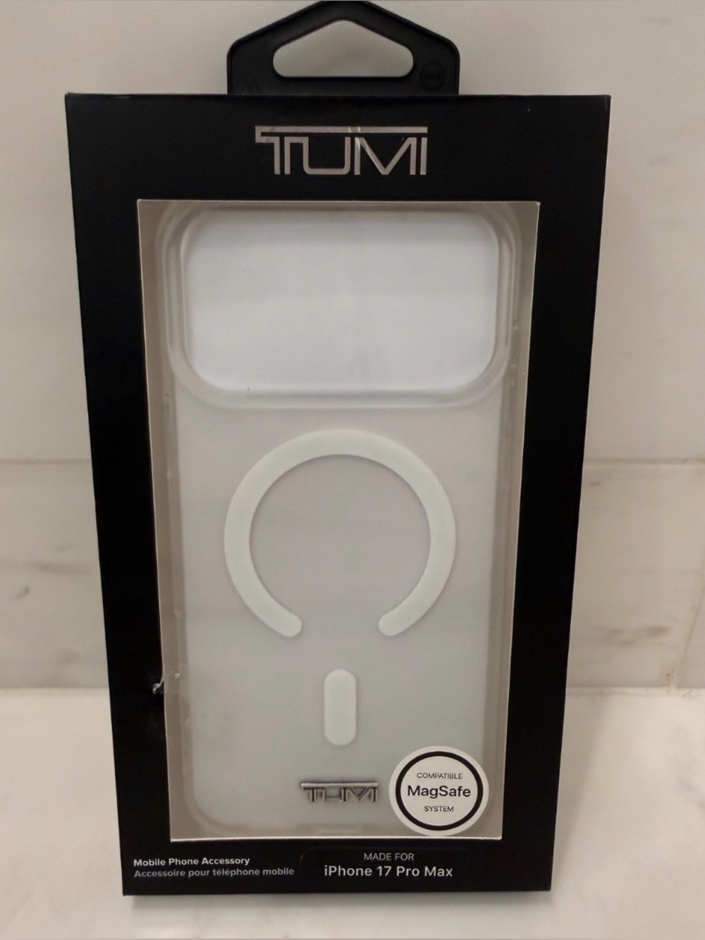 NIB Tumi Apple iPhone 17 Pro Max Phone Case - MATTE OPAQUE CLEAR